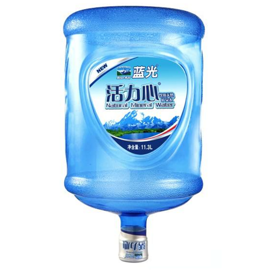 藍(lán)光活力心飲用天然礦泉水18.9L/桶(無(wú)水桶，需押桶)